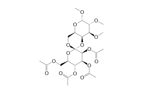 Methyl (1 S)-4,6-o-(2,3,4,6-tetraacetoxy-D-mannopyranosylidene)-2,3-dimethoxy-.alpha.-D-galactopyranoside