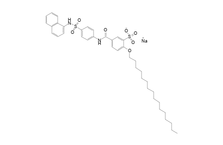 2-(hexadecyloxy)-5-{{p-[(1-naphthyl)sulfamoyl]phenyl}carbamoyl}benzenesulfonic acid, sodium salt