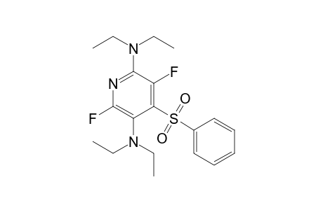 3,6-Difluoro-N,N,N',N'-tetraethyl-4-(phenylsulfonyl)pyridine-2,5-diamine