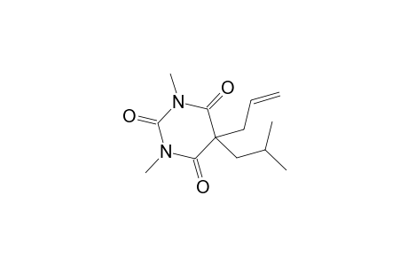 2,4,6(1H,3H,5H)-Pyrimidinetrione, 1,3-dimethyl-5-(2-methylpropyl)-5-(2-propenyl)-