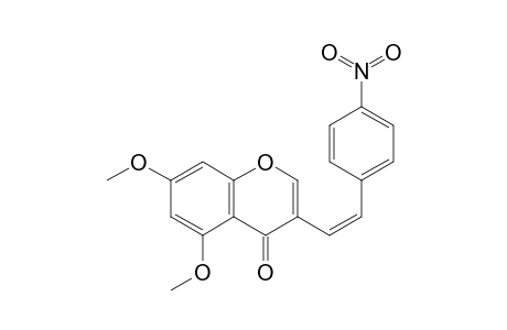 (Z)-5,7-DIMETHOXY-4'-NITRO-3-STYRYLCHROMONE