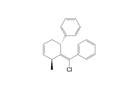 4-[(E)-alpha-Chlorobenzyliden]-rel-3-methyl-trans-5-phenyl-1-cyclohexene