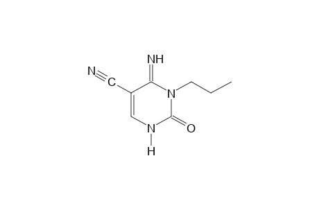 4-imino-2-oxo-3-propyl-1,2,3,4-tetrahydro-5-pyrimidinecarbonitrile