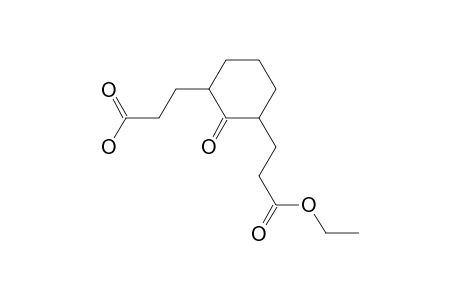 1,3-Cyclohexanedipropanoic acid, 2-oxo-, ethyl ester