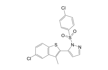 5-(5-chloro-3-methylbenzo[b]thien-2-yl)-1-[(p-chlorophenyl)sulfonyl]pyrazole