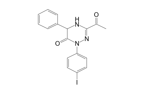 3-Acetyl-1-(4-iodophenyl)-5-phenyl-4,5-dihydro-1H-[1,2,4]triazin-6-one