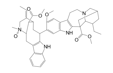 Ibogamine-18-carboxylic acid, 14-[[(5.alpha.,12.beta.,19.alpha.)-2,3-didehydro-3-(methoxycarbonyl)a spidospermidin-17-yl]oxy]-13-methoxy-, methyl ester