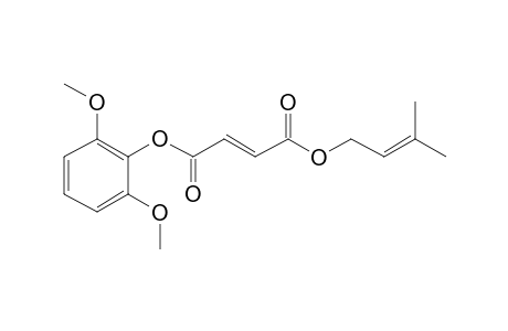 Fumaric acid, 2,6-dimethoxyphenyl 3-methylbut-2-en-1-yl ester