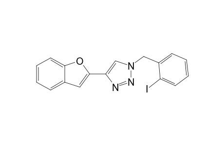 4-(Benzofuran-2-yl)-1-(2-iodobenzyl)-1H-1,2,3-triazole