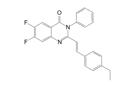 2-[(E)-2-(4-Ethyl-phenyl)-vinyl]-6,7-difluoro-3-phenyl-3H-quinazolin-4-one