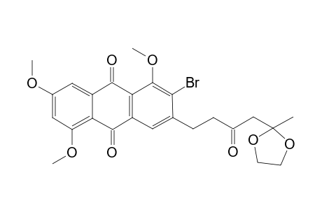 2-Bromo-1,5,7-trimethoxy-3-[4-(2-methyl[1,3]dioxolan-2-yl)-3-oxobuyl]-9,10-anthraquinone