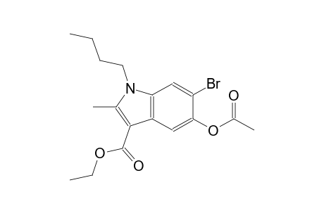 5-Acetoxy-6-bromo-1-butyl-2-methyl-indole-3-carboxylic acid ethyl ester