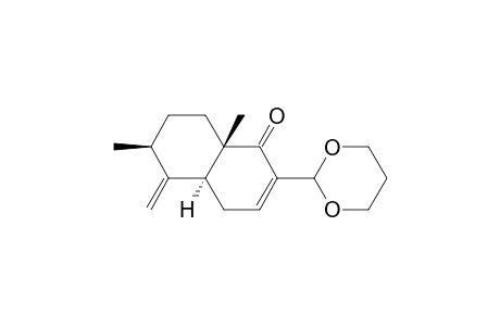 (4aS,6S,8aS)-2-(1,3-dioxan-2-yl)-6,8a-dimethyl-5-methylene-4a,6,7,8-tetrahydro-4H-naphthalen-1-one