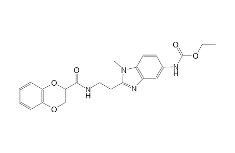 carbamic acid, [2-[2-[[(2,3-dihydro-1,4-benzodioxin-2-yl)carbonyl]amino]ethyl]-1-methyl-1H-benzimidazol-5-yl]-, ethyl ester