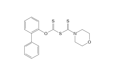 4-morpholinecarbodithioic acid, anhydrosulfide with 2-biphenylylxanthic acid