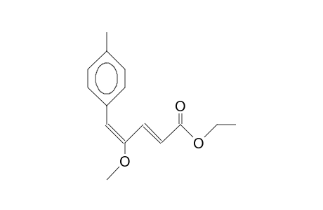 (2E,4Z)-4-Methoxy-5-(4-tolyl)-penta-2,4-dienoic acid, ethyl ester