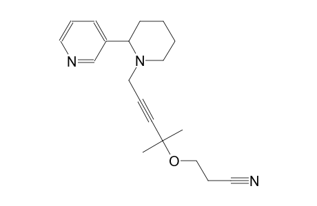 3-({1,1-Dimethyl-4-[2-(3-pyridinyl)-1-piperidinyl]-2-butynyl}oxy)propanenitrile