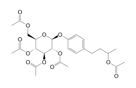 .beta.-D-Glucopyranoside, 4-(3-hydroxybutyl)phenyl, 5ac derivative