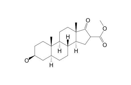 Androstane-16-carboxylic acid, 3-hydroxy-17-oxo-, methyl ester, (3.beta.,5.alpha.)-