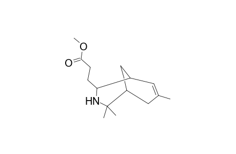 Propanoic acid, 3-(4,4,7-trimethyl-3-azabicyclo[3.3.1]non-7-en-2-yl)-, methyl ester