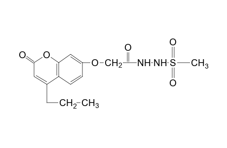 1-(methylsulfonyl)-2-{[(2-oxo-4-propyl-2H-1-benzopyran-7-yl)oxy]acetyl}hydrazine