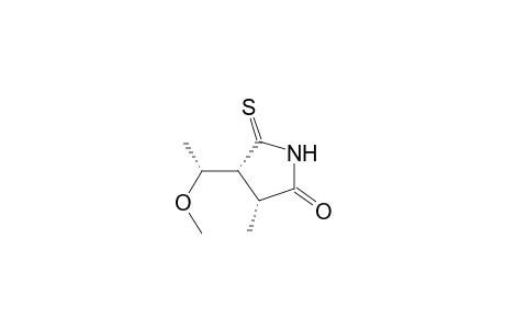 2-Pyrrolidinone, 4-(1-methoxyethyl)-3-methyl-5-thioxo-, [3.alpha.,4.beta.(R*)]-(.+-.)-