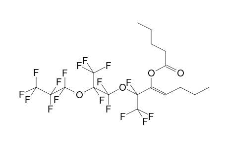 1-(PERFLUORO-1,4-DIMETHYL-2,5-DIOXAOCTYL)PENT-1-EN-1-YL PENTANOATE