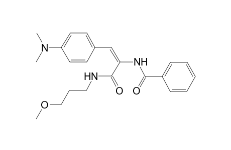 N-((E)-2-[4-(dimethylamino)phenyl]-1-{[(3-methoxypropyl)amino]carbonyl}ethenyl)benzamide