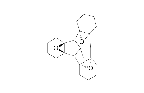 (4a.alpha.,4c.alpha.,8a.alpha.,8c.beta.,12a.beta.,12c.alpha.)-4a,12c:4c,8a:8c,12a-Triepoxy-1,2,3,4,4b,5,6,7,8,8b,9,10,11,12,12b,12d-hexadecahydro-12d-methyldibenzo[2,3:4,5]pentaleno[1,6-a,b]indene