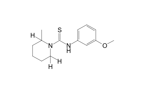 2-Methylthio-1-piperidinecarboxy-m-anisidide