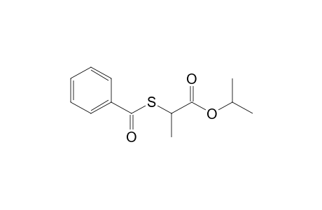 Propionic acid, 2-mercapto-, isopropyl ester, benzoate