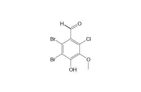 2-chloro-5,6-dibromovanillin