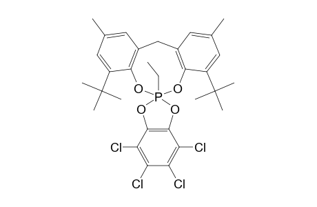 [CH(2)-(6-T-BU-4-ME-C6H2O)(2)]-P(ET)-(1,2-O2C6CL4);MINOR-ISOMER