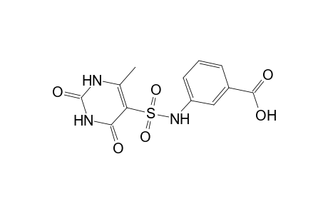 3-[(2,4-diketo-6-methyl-1H-pyrimidin-5-yl)sulfonylamino]benzoic acid