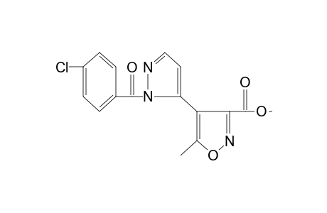 4-[1-(p-chlorobenzoyl)pyrazol-5-yl]-5-methyl-3-isoxazolecarboxylic acid, methyl ester