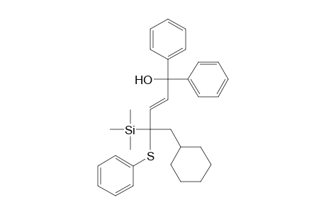 (E)-.alpha.-[4-Cyclohexyl-3-(phenylthio)-3-(trimethylsilyl)-1-butenyl]-.alpha.-phenylbenzenemethanol