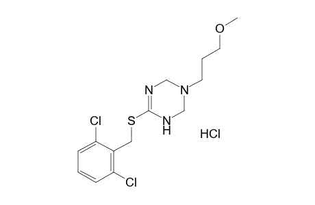 6-[(2,6-dichlorobenzyl)thio]-3-(3-methoxypropyl)-1,2,3,4-tetrahydro-s-triazine, monohydrochloride