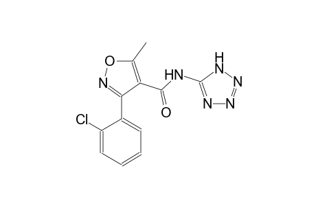 3-(2-chlorophenyl)-5-methyl-N-(1H-tetraazol-5-yl)-4-isoxazolecarboxamide