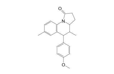 exo-1,2,3,3a,4,5-Hexahydro-4,7-dimethyl-5-(4-methoxyphenyl)pyrrolo[1,2-a]quinolin-1-one