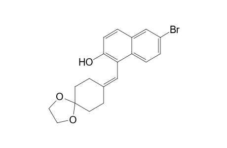 1-(1,4-Dioxaspiro[4.5]decan-8-ylidenemethyl)-6-bromonaphthalen-2-ol