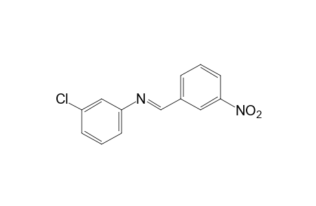 m-chloro-N-(m-nitrobenzylidene)aniline