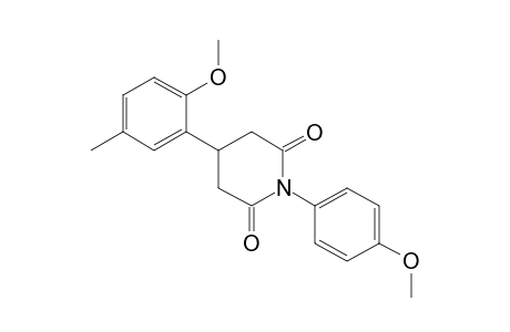 N-(p-methoxyphenyl)-3-(6-methoxy-m-tolyl)glutarimide