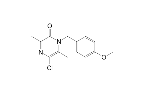 5-chloro-1-(4-methoxybenzyl)-3,6-dimethyl-pyrazin-2-one