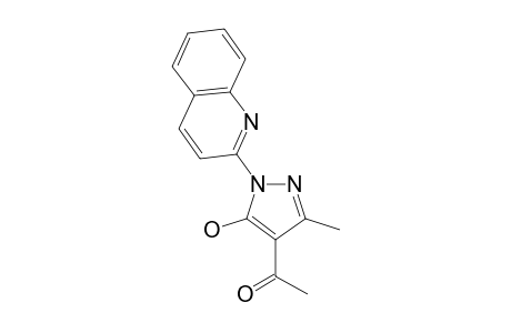 4-Acetyl-5-hydroxy-3-methyl-1-(2'-quinolyl)pyrazole