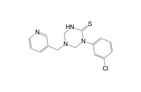 1-(3-chlorophenyl)-5-(3-pyridinylmethyl)tetrahydro-1,3,5-triazine-2(1H)-thione