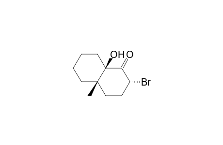 1(2H)-Naphthalenone, 2-bromooctahydro-8a-hydroxy-4a-methyl-, (2.alpha.,4a.beta.,8a.beta.)-