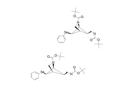 (1S*,4S*,5R*,6R*)-2-N-TERT.-BUTOXYCARBONYL-6-N-TERT.-BUTOXYCARBONYLAMINOMETHYL-5-PHENYLSELENYL-2-AZABICYCLO-[2.1.1]-HEXANE