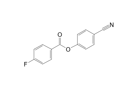 4-Fluorobenzoic acid, 4-cyanophenyl ester