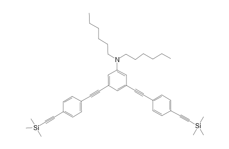 N,N-dihexyl-3,5-bis[2-[4-(2-trimethylsilylethynyl)phenyl]ethynyl]aniline