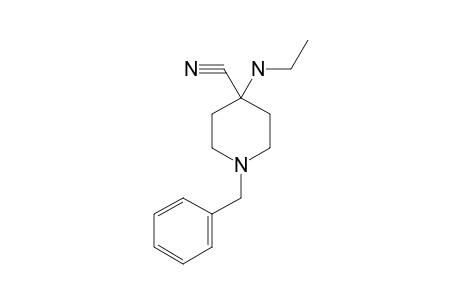 1-Benzyl-4-ethylamino-isonipecotonitrile